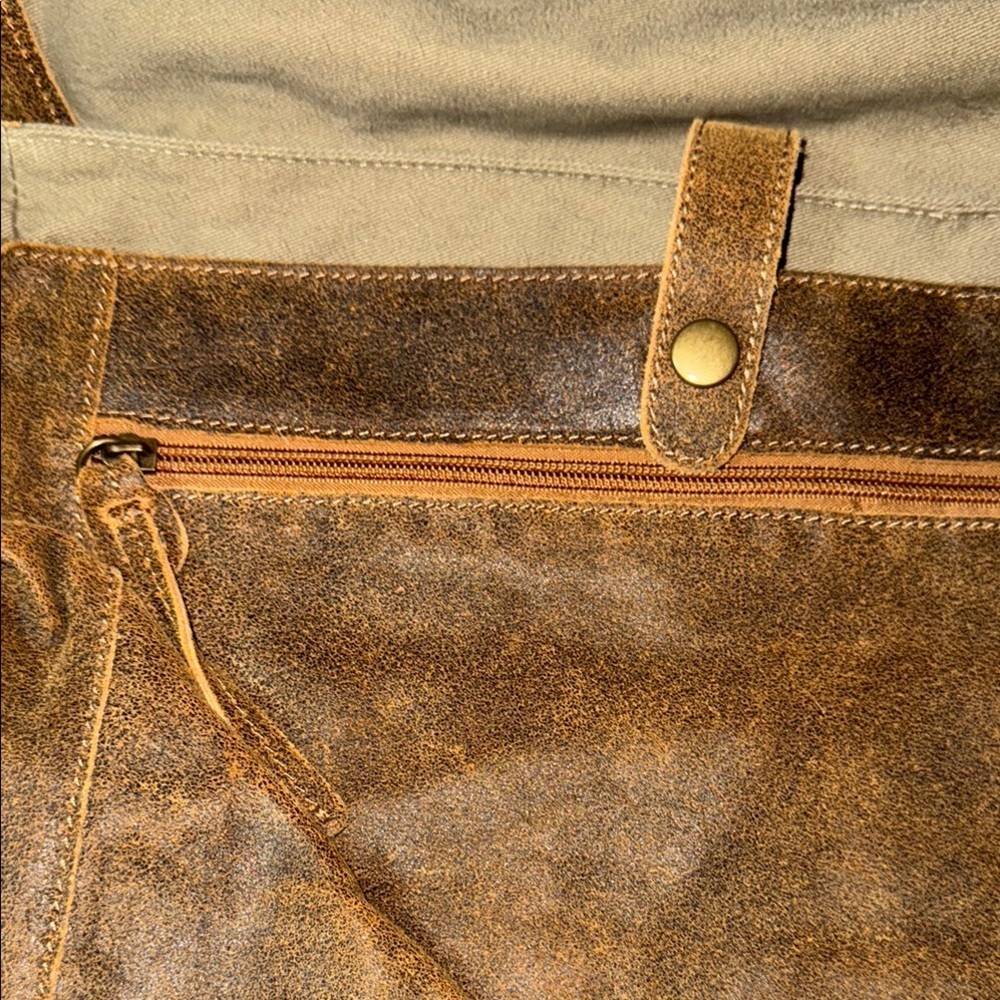 Territory Ahead Leather Men's Satchel- Vintage - Picture 10 of 16